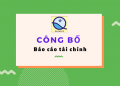 Công bố báo cáo tài chính Quý I/2020