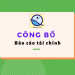 Công bố báo cáo tài chính Quý I/2020