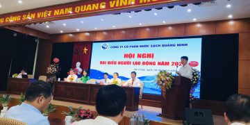 Công ty CP Nước sạch Quảng ninh tổ chức thành công hội nghị đại biểu người lao động năm 2020