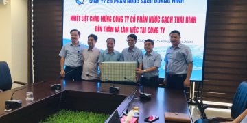 Công ty Cổ phần Nước sạch Thái Bình thăm và làm việc tại Công ty Cổ phần Nước sạch Quảng Ninh