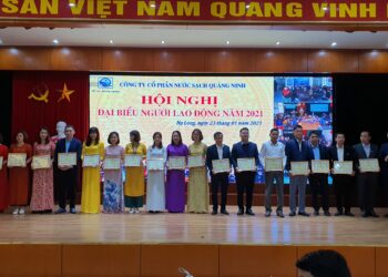 Công ty CP Nước sạch Quảng Ninh tổ chức chương trình Hội nghị đại biểu người lao động năm 2021.