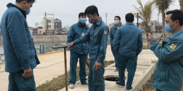 XNN Vân Đồn tổ chức tập huấn cấp nước sẵn sàng ứng phó với dịch bệnh Covid 19