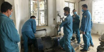 XNN Vân Đồn tổ chức tập huấn cấp nước sẵn sàng ứng phó với dịch bệnh Covid 19